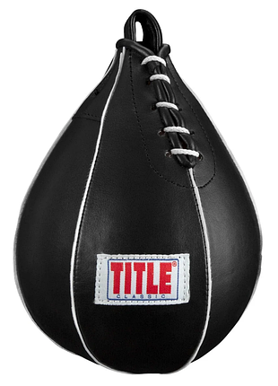 Пневмогруша боксерська title classic super speed bag v2 - чорний/m, для відпрацювання ударів, для роботи на мішку, для єдиноборств