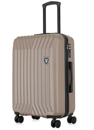 Чемодан semi line 24" (m) champagne (t5985-4), для путешествий, отпуска и командировок, для ручной клади, для багажного отделения