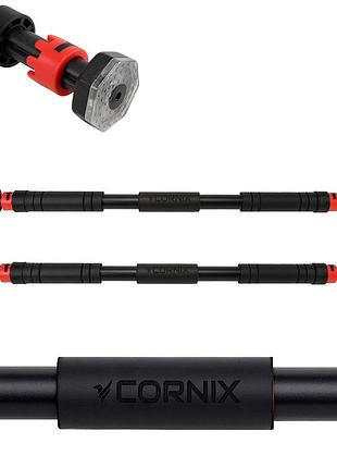 Турнік розсувний cornix 90-130 см xr-0170, для силових тренувань, для дому та спортзалу, для розвитку сили