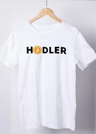 Футболка жіноча із принтом "hodler" біла