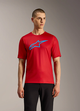 Джерси alpinestars a-dura ride ss jersey червоний, s, тип товару велосипедне джерсі, категорія веломайки та джерсі, колір червоний