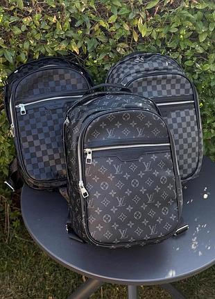 Рюкзак louis vuitton чорний-шахматний