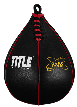 Пневмогруша боксерська title boxing gyro balanced leather speed bag - чорний/m, для боксу та єдиноборств, для відпрацювання ударів