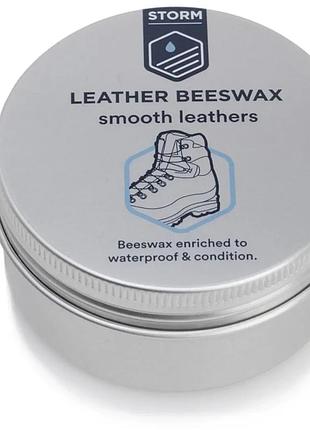 Воск для обуви storm beeswax leather protector (rub on) 100ml