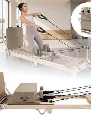 Pilates reformer insportline comfolder evo, бежевий