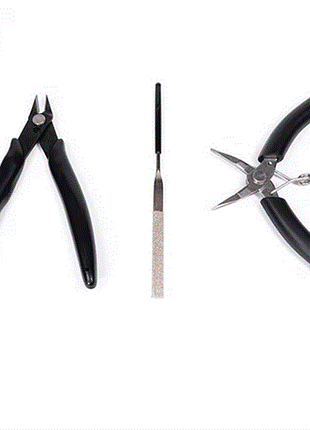 Набір інструментів для збирання моделей metal time pro cutters toolkit кусачки, плоскогубці та надфіль (ctrs-3)