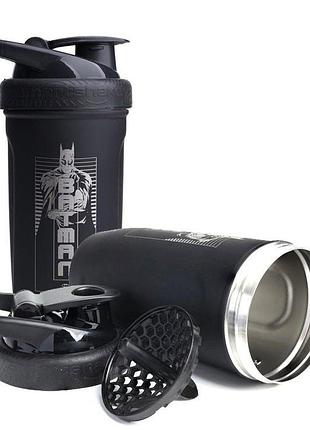 Шейкер спортивний smartshake reforce 900ml dc batman, для води та коктейлів, для спортивного харчування, для амінокислотних напоїв