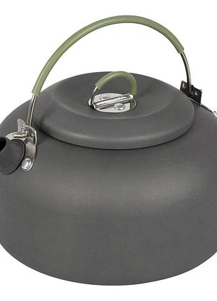 Чайник bo-camp hard anodized 1,4 л антрацитовый / зеленый (2200410), для гриля, барбекю и мангала, для приготовления мяса и овощей