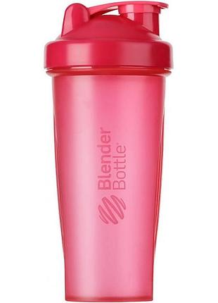 Шейкер blenderbottle classic с шариком 820 мл, pink