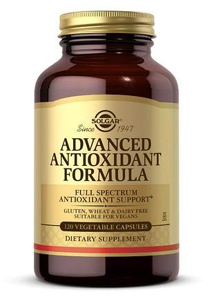 Вітаміни та мінерали solgar advanced antioxidant formula, 120 вегакапсул
