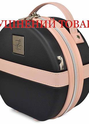 Бьюті-кейс semi line 5 л черный/розовый cream (t5671-1), для чемодана, ручной клади и путешествий, для косметики и средств гигиены
