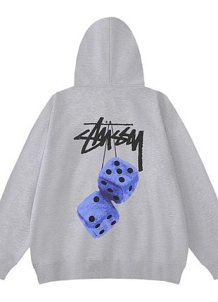 Мужской худи на флисе stussy