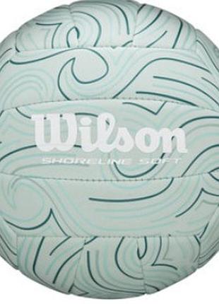 Мяч волейбольный wilson shoreline soft gen green vb лучшая цена с быстрой доставкой по украине