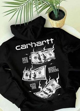 Чоловічі теплі худі на флісі carhartt