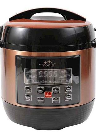 Мультиварка-скороварка 1000вт 6л mt-2603 39 програм тм monte