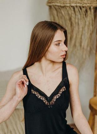 Рубашка женская, вискоза, черный, serenade, модель 5538s m