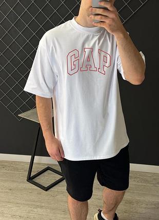 Футболка оверсайз gap белая m