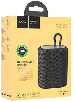 Портативна колонка bs47 чорна 11,4 х9, 3х5, 1 см тм hoco