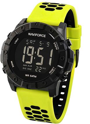 Мужские наручные часы naviforce professional brutal green механические, 2 ремешка.