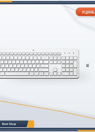 Беспроводной набор клавиатура и мышь hp 230, раскладка qwerty, черно-серебристый цвет, usb-ресивер, 1600 dpi