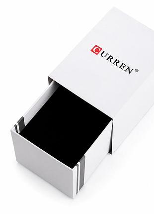 Коробочка для металевого браслета curren white білого кольору для зберігання годинників