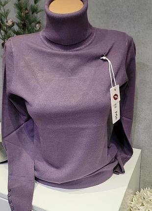 Гольф базовий трикотаж l/xl, бузковий