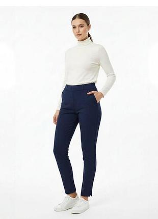 Штани жіночі палаццо тринитка фліс синій, 3xl
