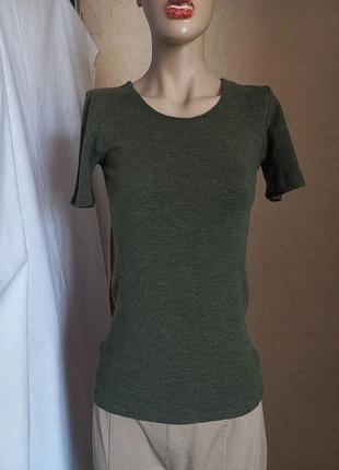 Мериносова футболка dilling, розмір 42 (xl) | вовняна термофутболка оливкова хакі