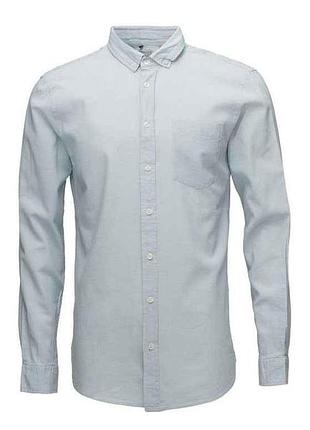 Сорочка чоловіча р.l (укр.52) slim fit блакитна 20705428 тм blend