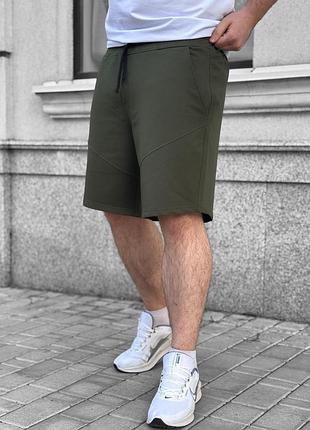 Шорты crocs с акцентными швами хаки
