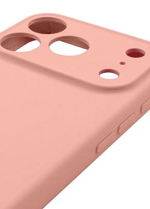 Чехол silk full camera protective (aa) no logo для apple iphone 17 pro max / 18 pro max (6.9") персиковый / peach 4
