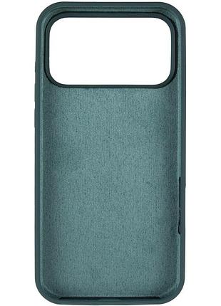 Чохол silk full protective (aa) no logo для apple iphone 17 pro max / 18 pro max (6.9") зелений / forest green 3