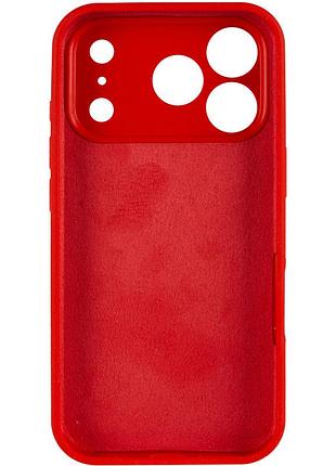 Чехол silk full camera protective (aa) no logo для apple iphone 17 pro / 18 pro (6.3") красный / red 3