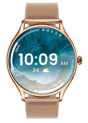 Жіночий смартгодинник uwatch milano gold steel 2 ремінці, з браслетом.