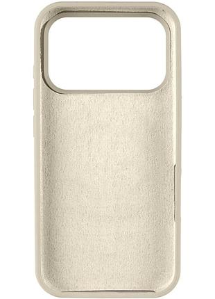 Чохол silk full protective (aa) no logo для apple iphone 17 pro / 18 pro (6.3") бежевий / antique white 3