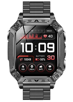Чоловічий смартгодинник uwatch formula k+ steel 2 ремінці.