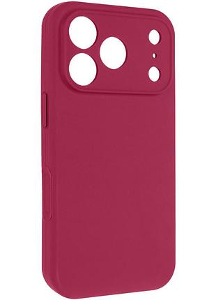 Чехол silk full camera protective (aa) no logo для apple iphone 17 pro max / 18 pro max (6.9") красный / rose red
