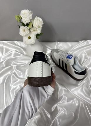 Adidas samba white black 3