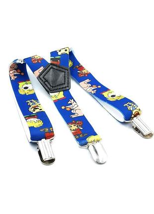 Подтяжки детские weatro синие det-pd-036