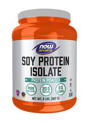 Ізолят соєвого протеїну, now foods, 907 г, для спортивного раціону.