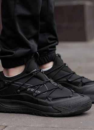 Чоловічі кросівки nike acg terra antarktik low gore-tex найк асг тера чорні з підкладкою гортекс на осінь