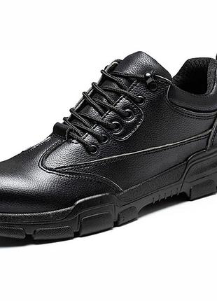 Рабочая обувь safety shoes с металлическим носком легкая противоскользящая защита черный размер 38 eu