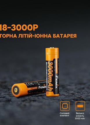 Акумулятор 18650 fenix (3000 mah) 5
