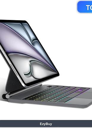 Клавиатура-чехол qwertz с тачпадом и подсветкой для ipad air 13 m2/m3 2024-2025 и ipad pro 12.9 (3-6 gen)