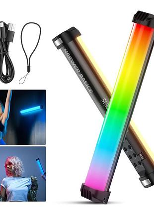 Магнитная ручная rgb лампа neewer basics sl30 8вт 29,5см для фото-видеозъемок