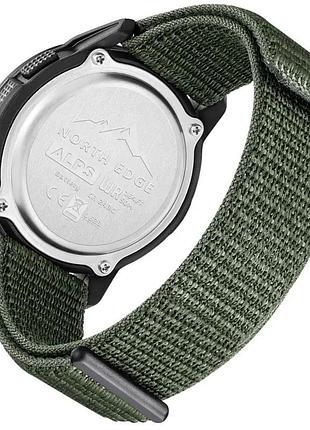 Ремінець для годинника north edge тканинний alps зелений змінний.