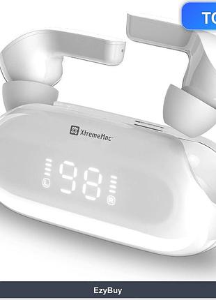 Вакуумные беспроводные наушники x-twist bluetooth 5.2 белые с led-индикатором заряда и защитой ipx4 (105 симв)