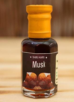 Парфюмерное масло черное муск вриндаван black musk oil 10ml.