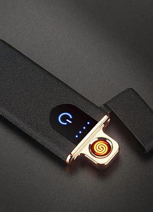Спіральна сэнсорная електро запальничка lighter №1190