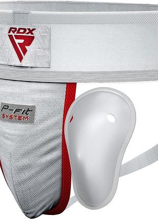Захист паху rdx h1 supporter white plus m